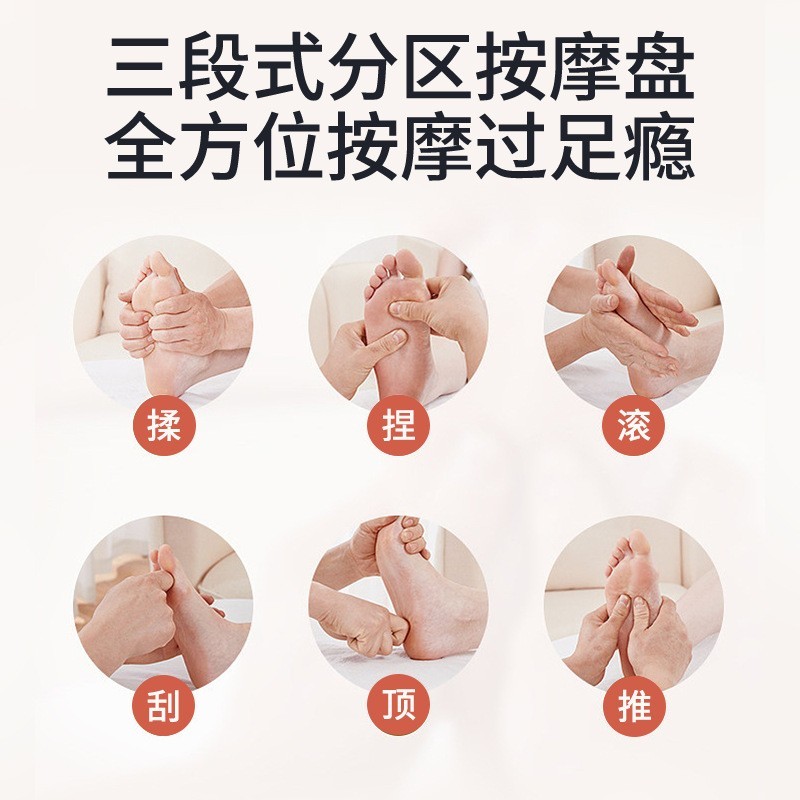 足浴盆恒温加热足浴盆全自动按摩家用电动泡脚桶按摩足浴跨境图3