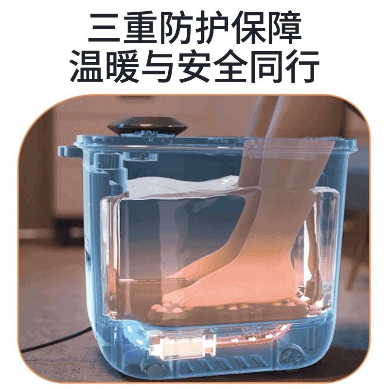 足浴盆恒温加热足浴盆全自动按摩家用电动泡脚桶按摩足浴跨境图2