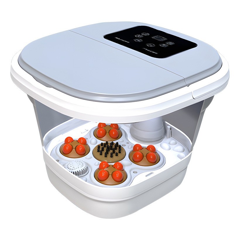 跨境折叠泡脚桶电动加热洗脚桶全自动按摩恒温足浴盆足浴电器礼品图5