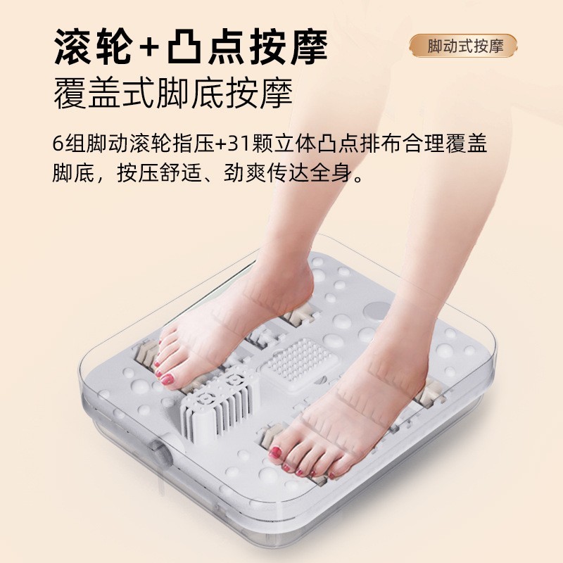 定制折叠加热泡脚桶泡脚盆家用便携恒温电动按摩足浴盆气泡图2