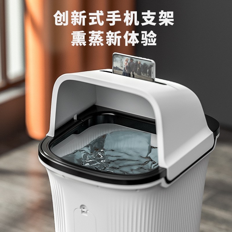 泡脚桶干湿两用熏蒸一体加热高深家用足部按摩足疗桶足浴盆电加热图3
