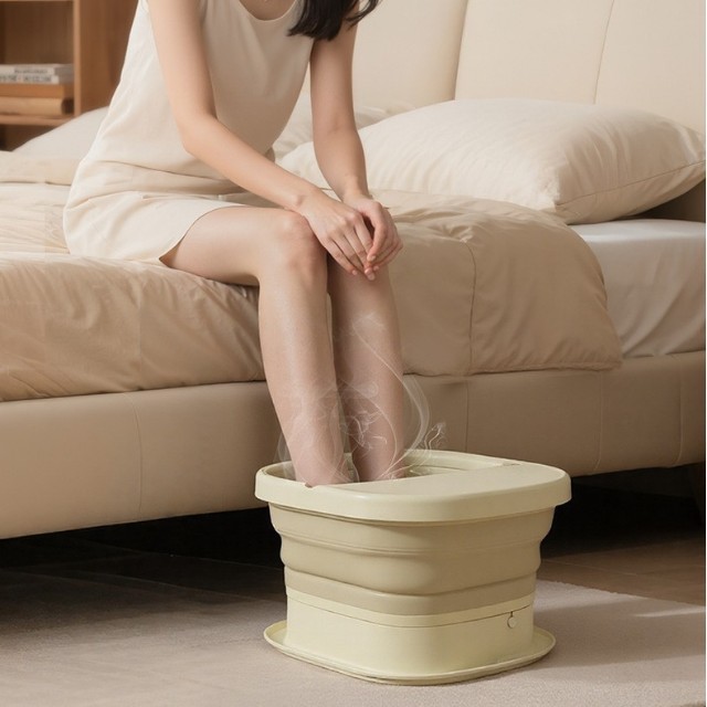 智能家用可折叠洗脚桶恒温加热足浴电器按摩泡脚桶足浴盆图4