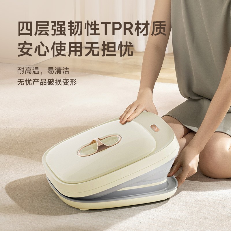 2025新款可折叠泡脚桶便携式全自动按摩保恒温加热家用电动足浴盆图2