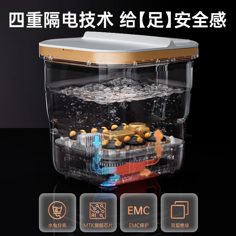 恒温加热电动足浴盆按摩泡脚桶足疗按摩器批发放松养生折叠洗脚图2