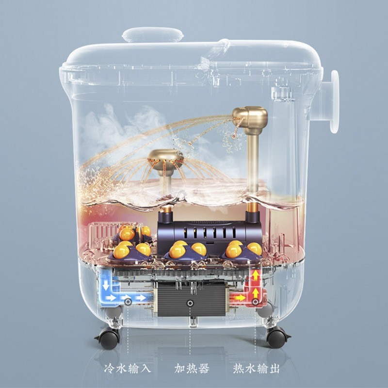 家用足浴桶恒温泡脚桶自动加热足疗桶电动按摩洗脚盆足浴器足部图5