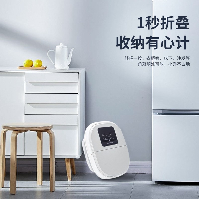 跨境折叠足浴盆电动家用全自动按摩泡脚桶深桶便携加热足浴器图2