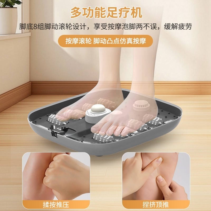 跨境足浴盆全自动泡脚桶冬季家用电动恒温加热脚底按摩电器泡脚盆图2