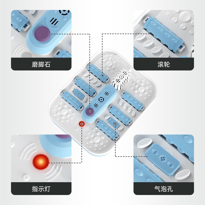 跨境折叠泡脚桶智能日规美规欧规自动加热恒温折叠便携式洗脚盆图2
