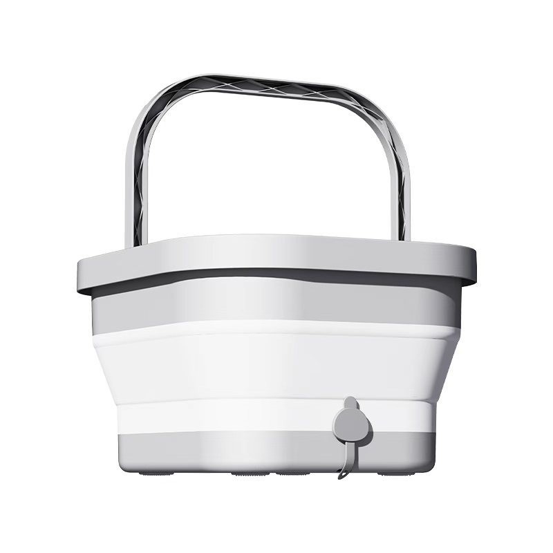 认证CB跨境定时自动加热恒温触摸屏气泡插电折叠足浴盆图2