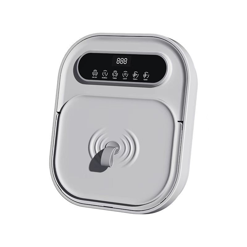 认证CB跨境定时自动加热恒温触摸屏气泡插电折叠足浴盆图3