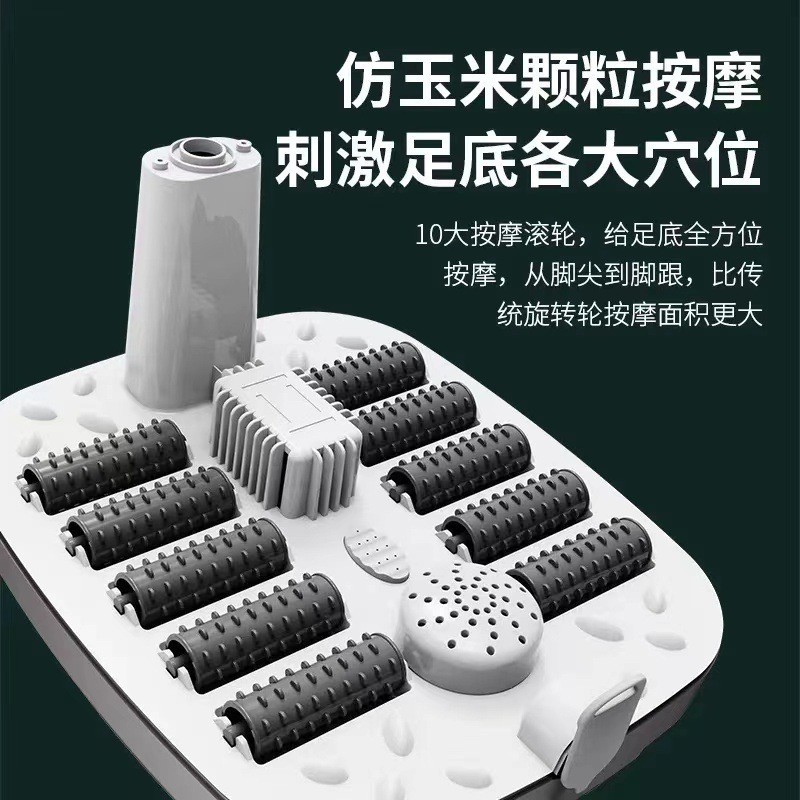 跨境工厂足浴器全自动电加热脚动按摩足浴盆电热泡脚盆家用洗脚盆图2