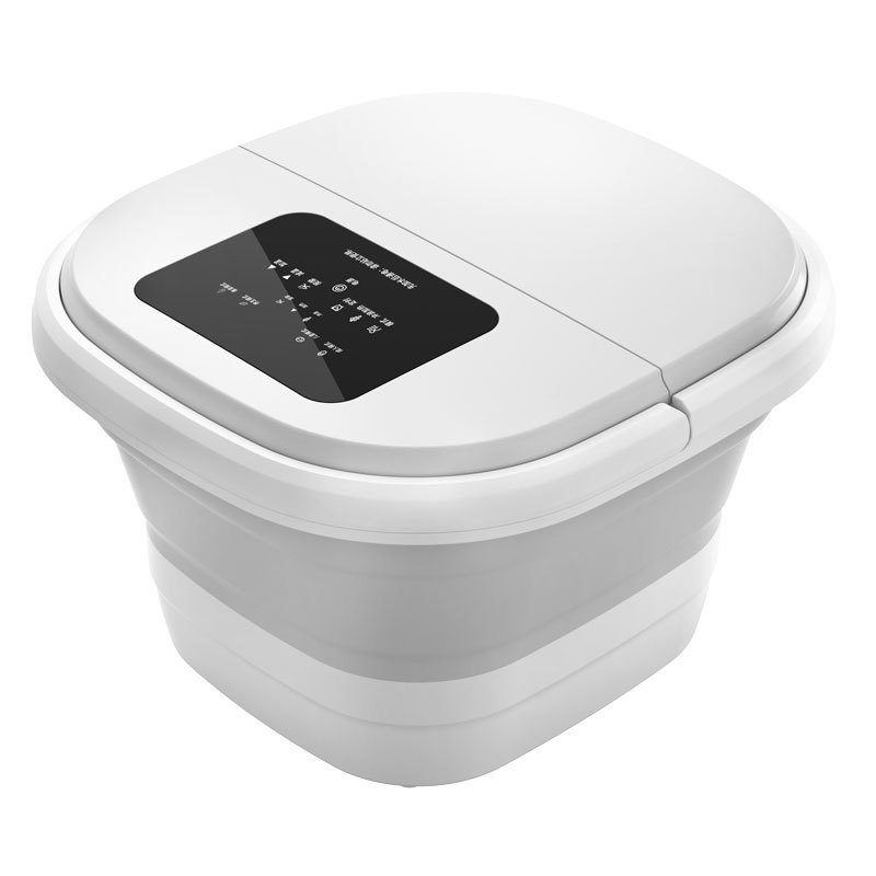 工厂全自动泡脚桶足浴盆折叠便携家用冬季暖脚热敷按摩滚轮足浴桶图5