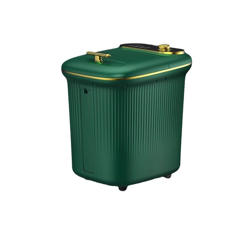 新款足泡脚桶全自动恒温加热家用电动按摩泡脚盆过小腿足浴洗脚盆图3