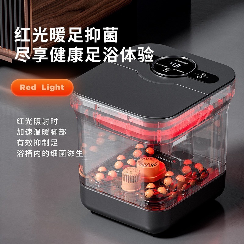 泡脚桶全自动加热恒温洗脚桶 家用电动按摩神器足浴盆高桶图3