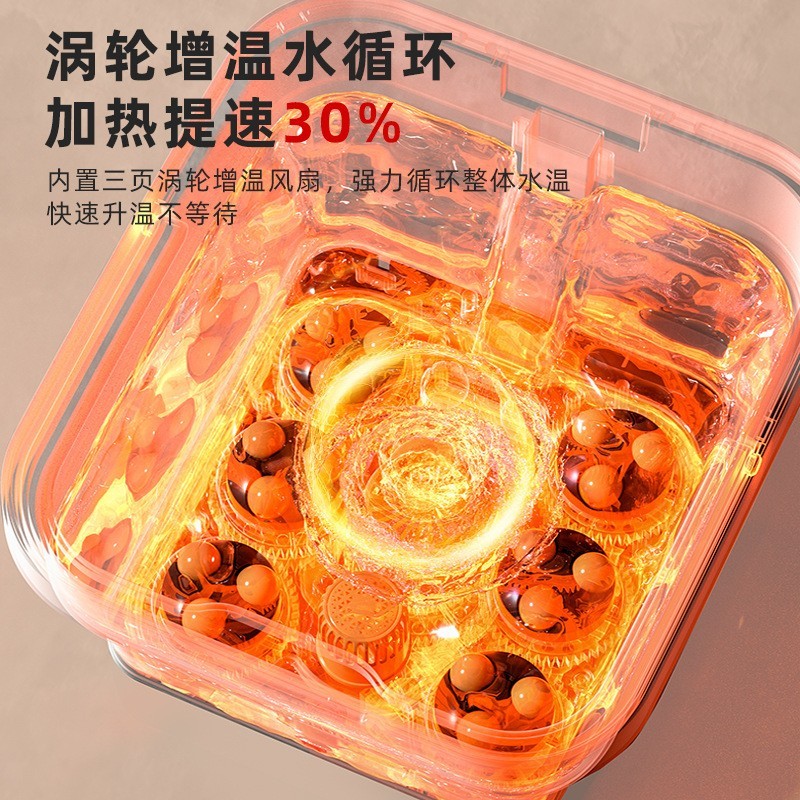 折叠式泡脚桶洗脚盆恒温加热家用全自动按摩足浴盆无线遥控图3