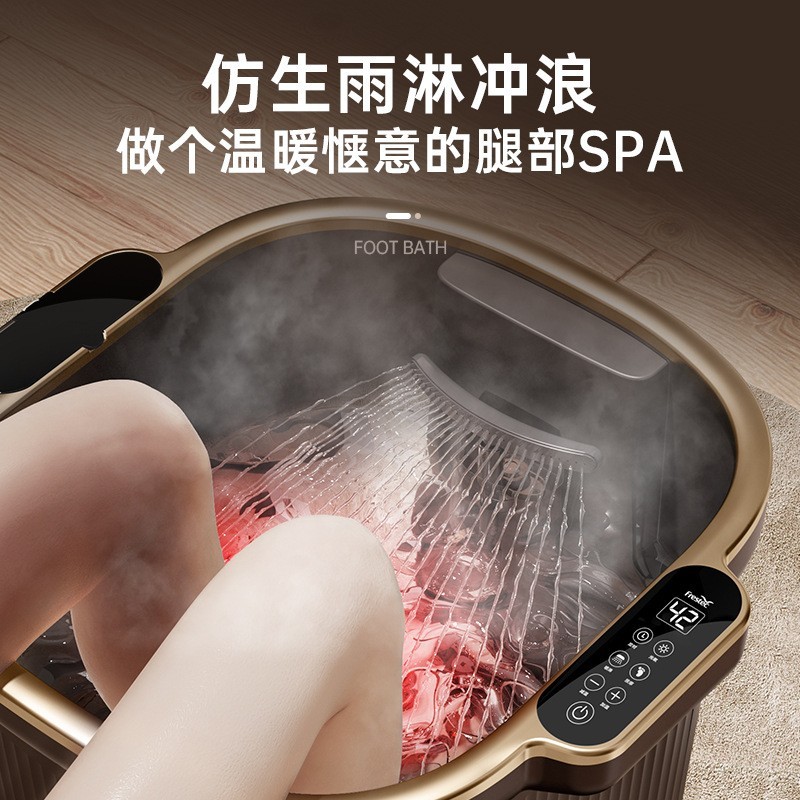 工厂定制足浴盆超深桶按摩加热电动高深桶家用过小腿洗脚盆泡脚桶图3