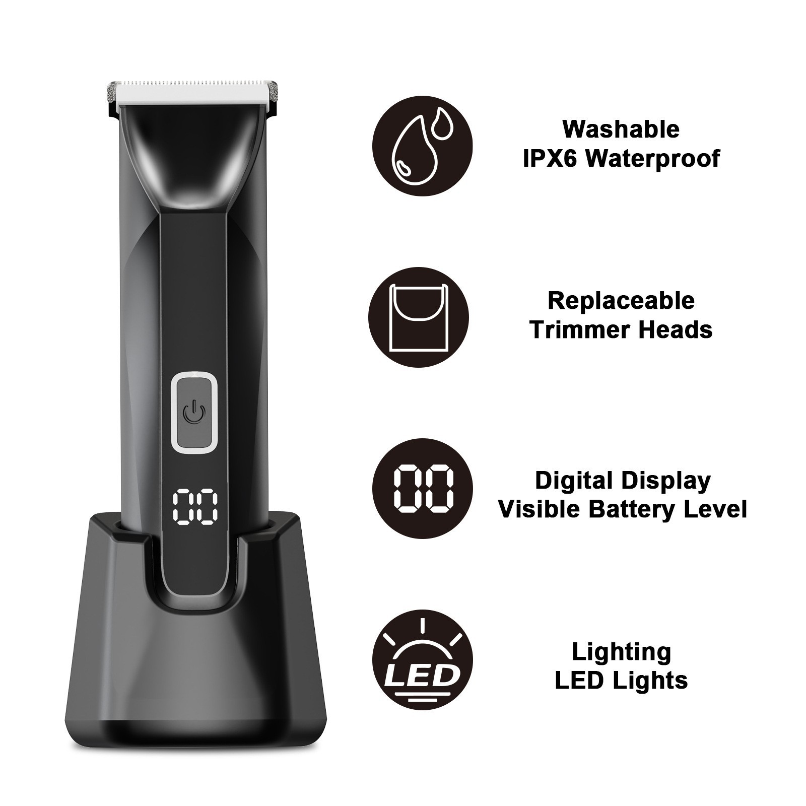 跨境新款剃毛器套装二合一USB充电电动脱毛器腿毛腋毛体毛修图4