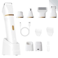跨境新款剃毛器套装五合一USB充电电动脱毛器腿毛腋毛体毛修剪器
