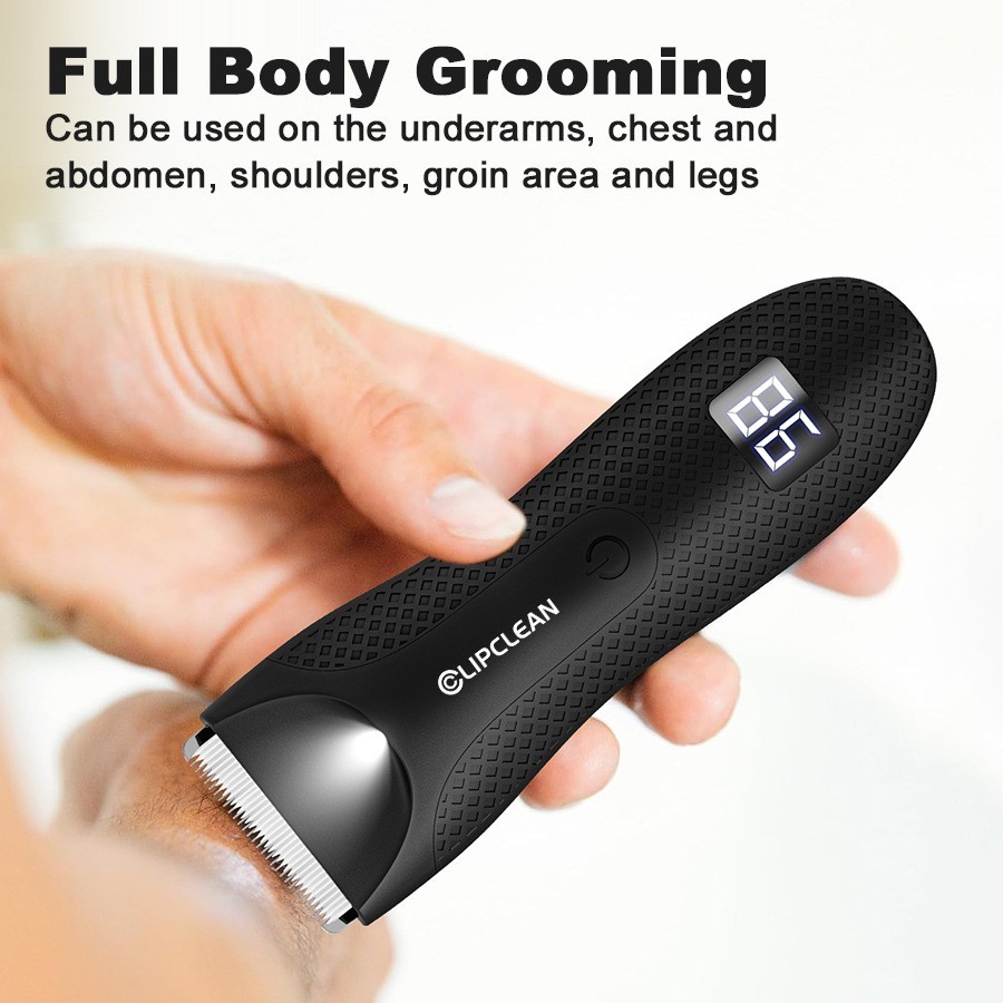 数显带充电底座防水体毛修剪器全身水洗电动男士剃毛器私处剃阴器图3