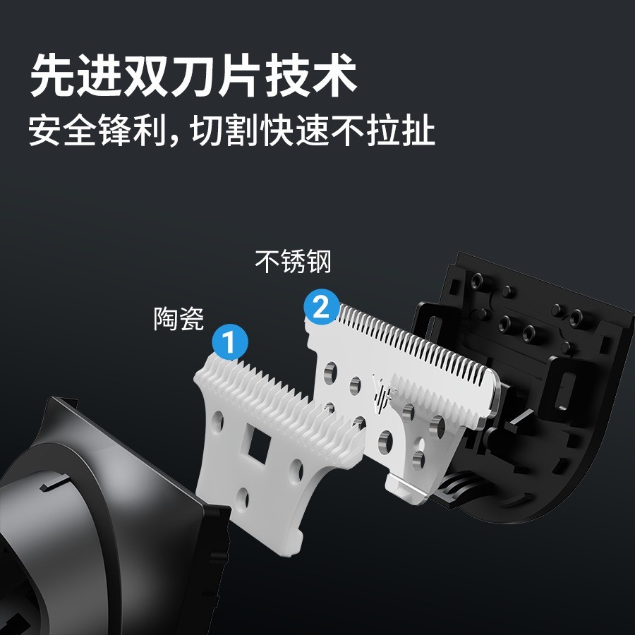 专用护理修剪器男女防水数显剃须刀干湿两用剃毛器刮毛器智能图3