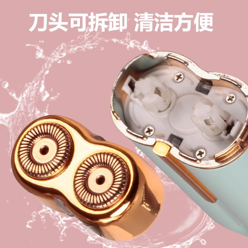 双头口红机脸部脱毛器女士迷你电动剃毛器刮毛器图4