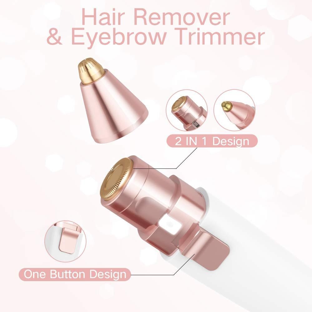 亚马逊新品USB充电女士剃毛器修眉刀多功能剃毛仪迷你口红除毛器图5