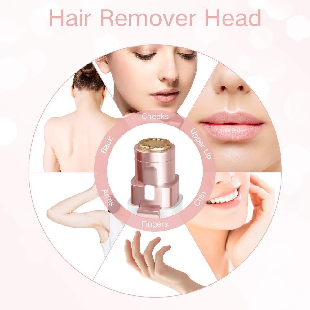 亚马逊新品USB充电女士剃毛器修眉刀多功能剃毛仪迷你口红除毛器图3