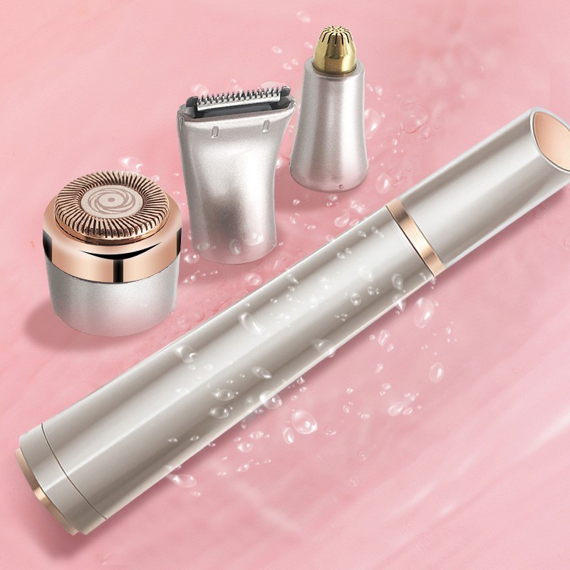 亚马逊新款电动剃毛器充电刮毛刀防水三合一女士口红修眉器剃毛仪图3