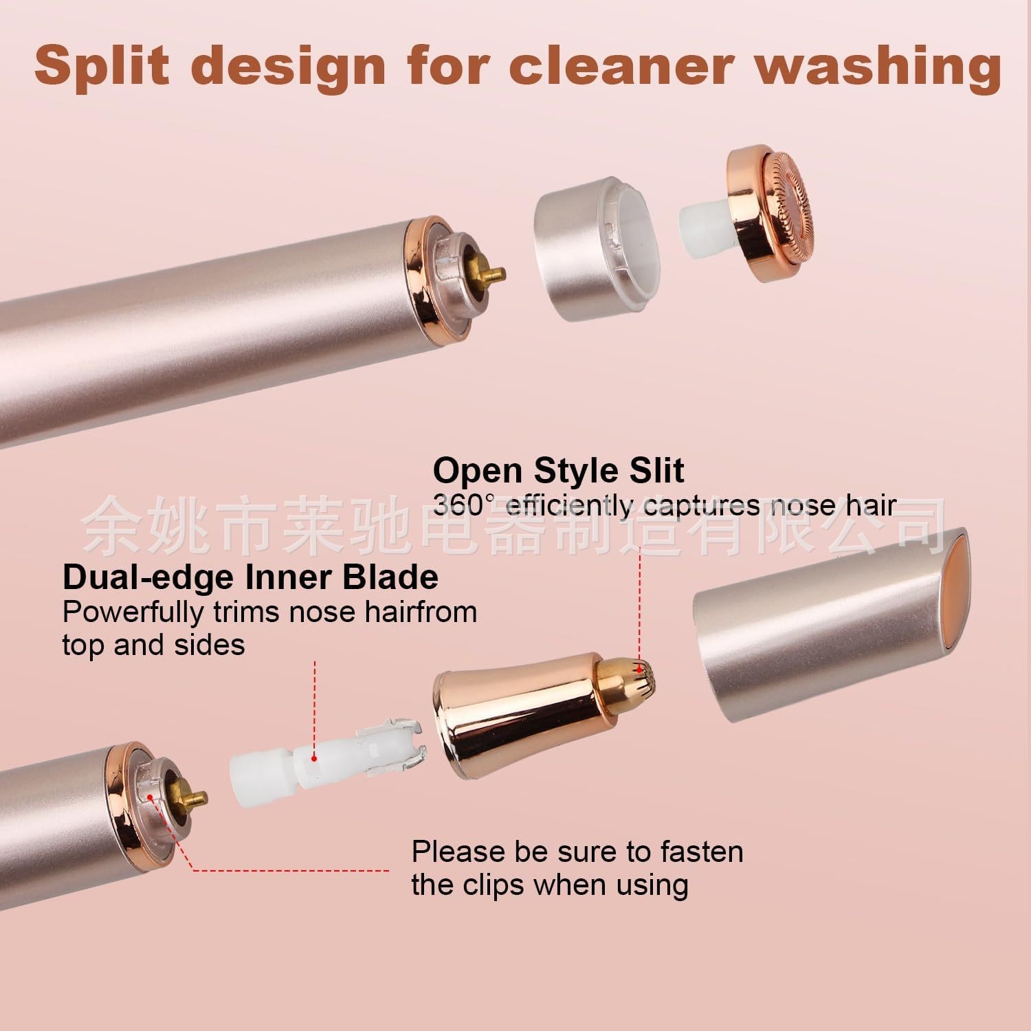 亚马逊新款电动剃毛器充电刮毛刀防水三合一女士口红修眉器剃毛仪图2