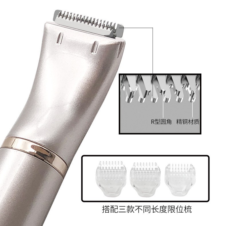 亚马逊新款电动剃毛器充电刮毛刀防水三合一女士口红修眉器剃毛仪图5