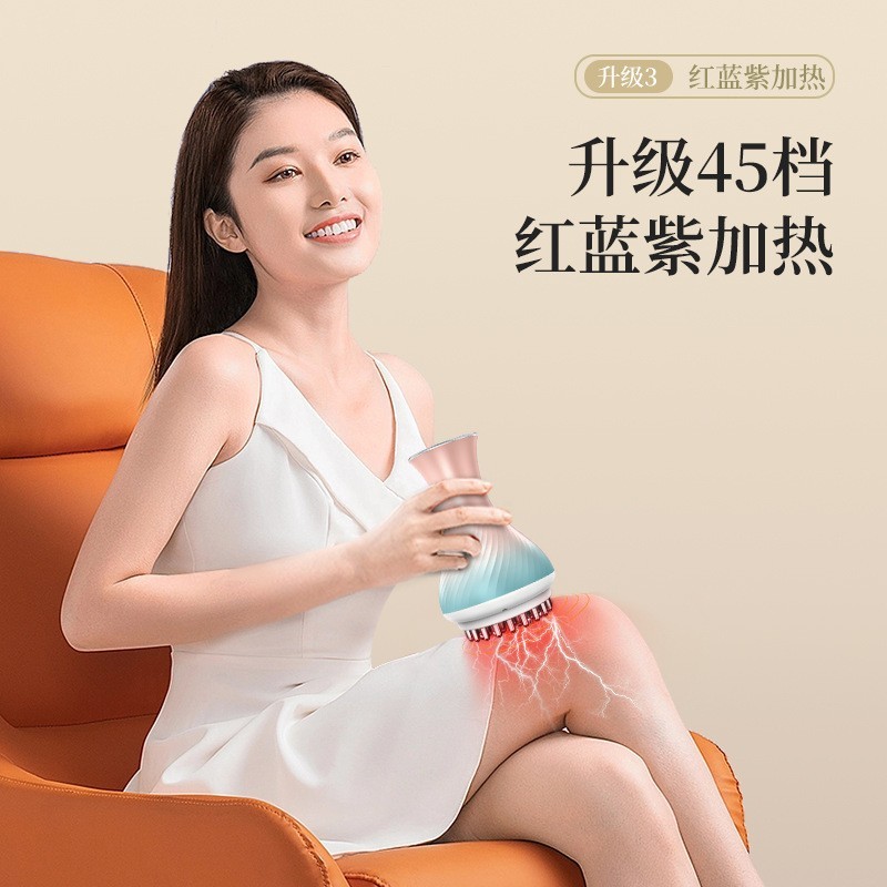 电极片电动经络刷全身通用腹部按摩器带脉疏通神器刮痧加热揉腹仪图3