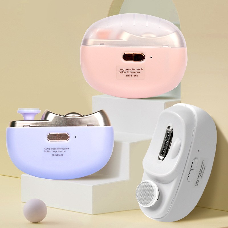 二合一电动指甲刀充电款全自动指甲剪钳家用婴儿便携式儿童磨甲器图2