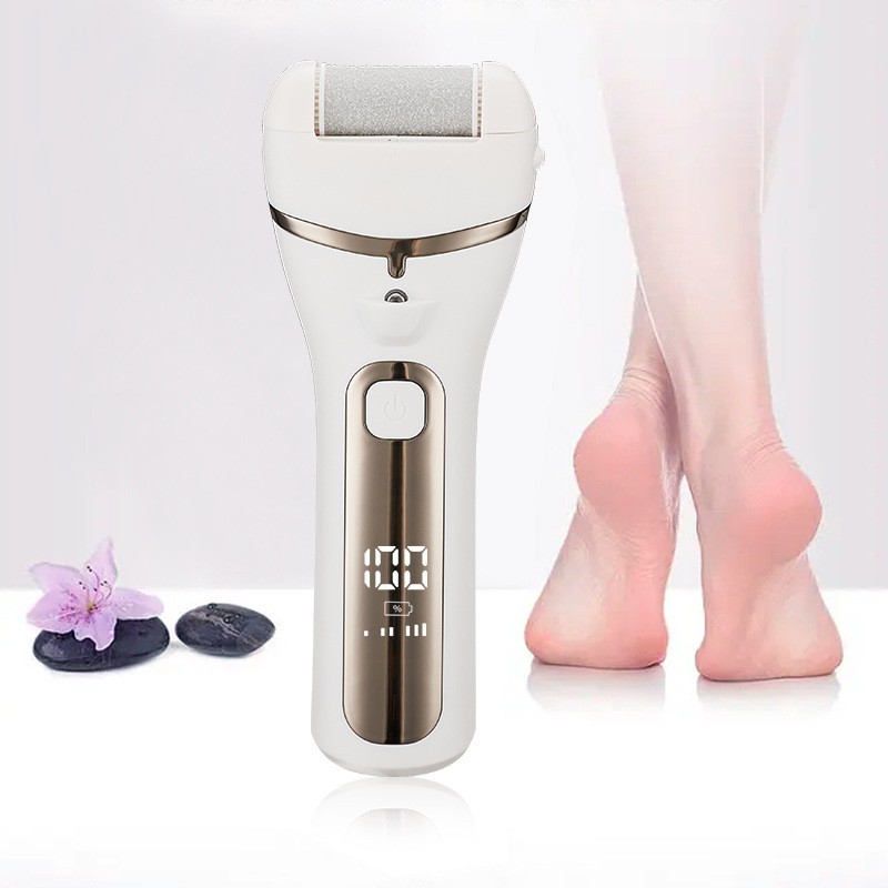 跨境新款电动数显磨脚器去死皮老茧修脚神器自动搓脚磨脚石充电式图2