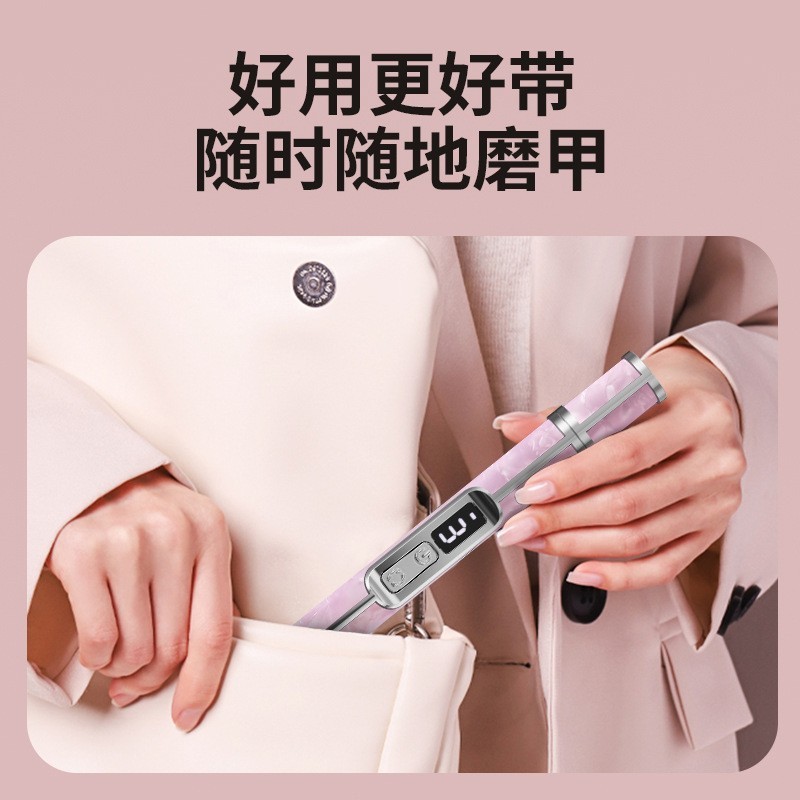 跨境液晶显示屏磨甲笔电动磨甲器美甲仪磨平抛光亮甲高效美甲工具图4