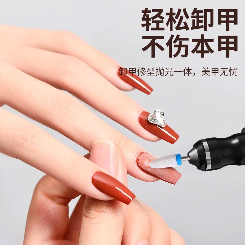 跨境液晶显示屏磨甲笔电动磨甲器美甲仪磨平抛光亮甲高效美甲工具图3
