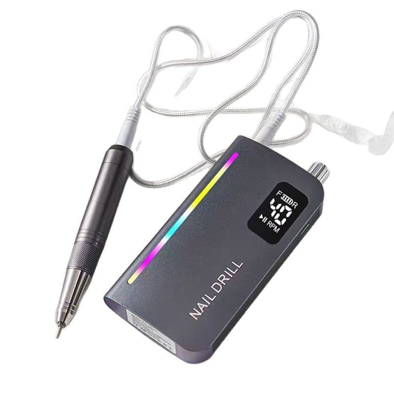 空心杯美甲打磨机铝合金属去死皮磨甲充电电动卸甲器金属机身图3