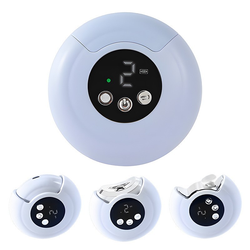 新款360°旋转多功能防飞溅家用电动指甲刀抛光亮甲二合一磨甲器图3