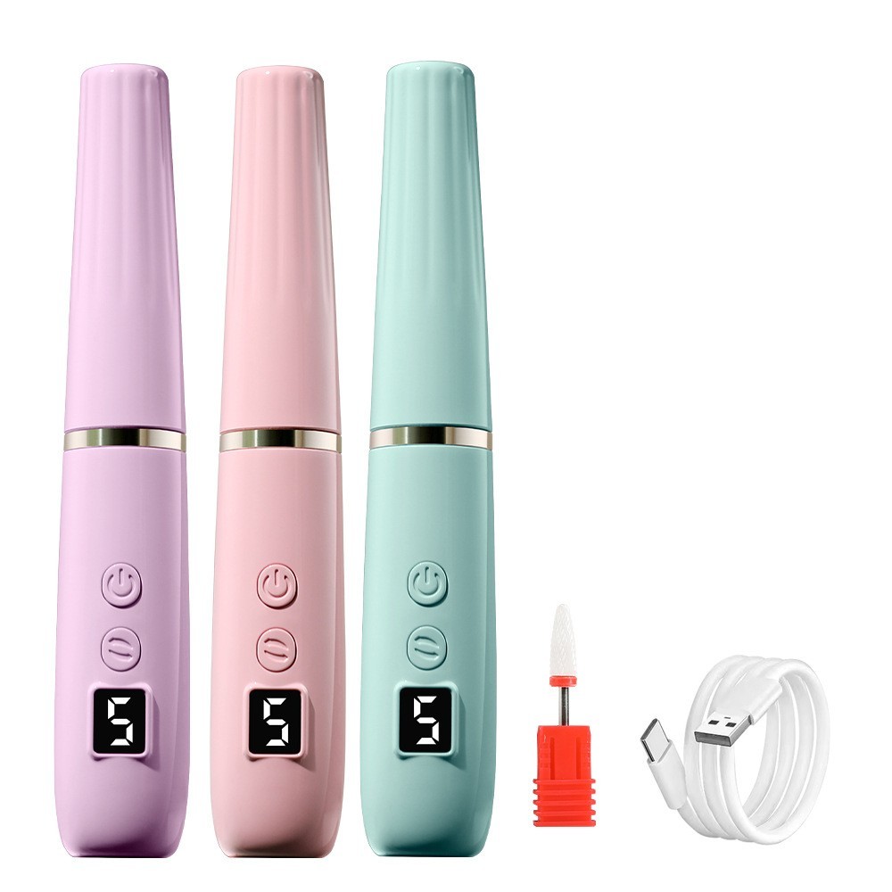 电动磨甲器卸甲打磨抛光一体美甲仪修指甲打磨器去死皮蓄电打磨笔图5