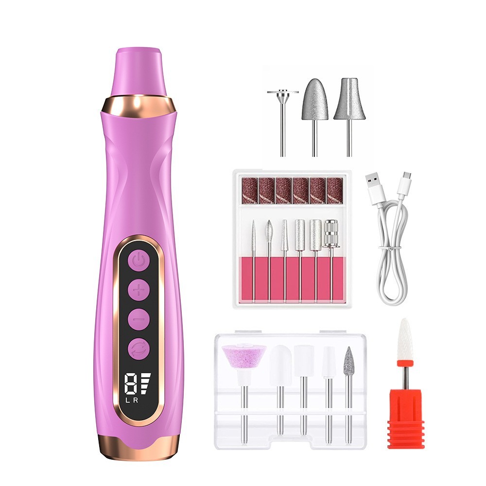 专业美甲打磨机电动卸甲去死皮6档大动力高续航磨甲器家用15合一图2