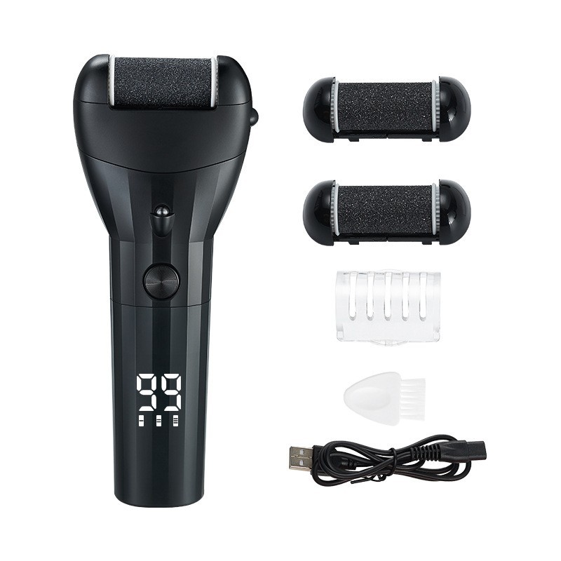 新款电动磨脚器去死皮老茧修脚器全身水洗充电式数显带灯磨皮机图5