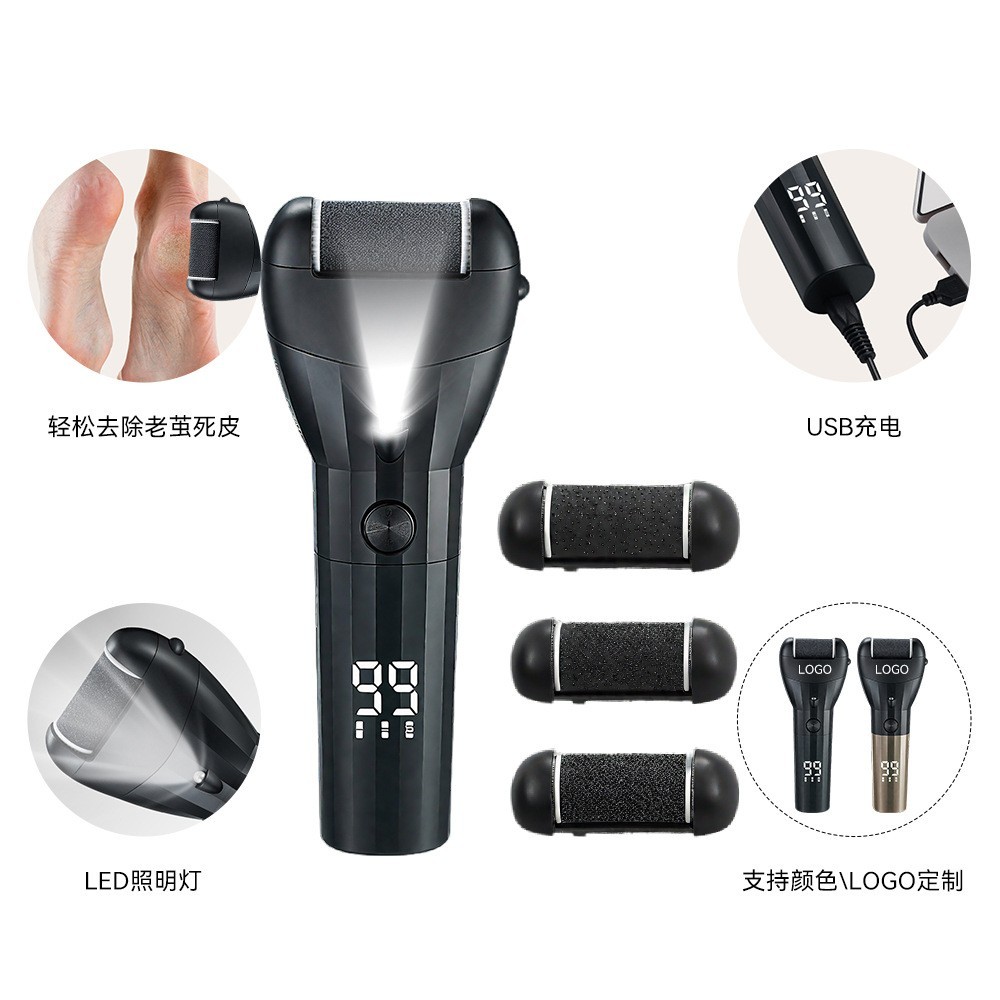 新款电动磨脚器家用便携式自动修脚器可拆卸水洗去死皮神器图3