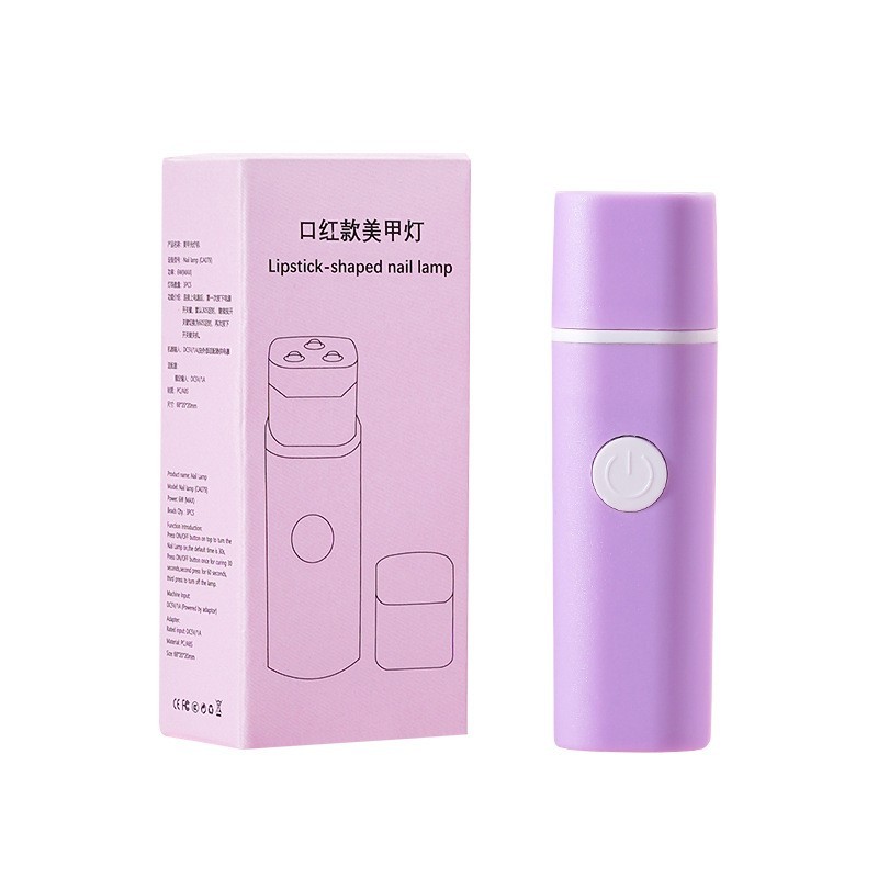 跨境美甲手持一字灯指甲照灯便携蓄电款迷你速干口红灯光疗灯图5