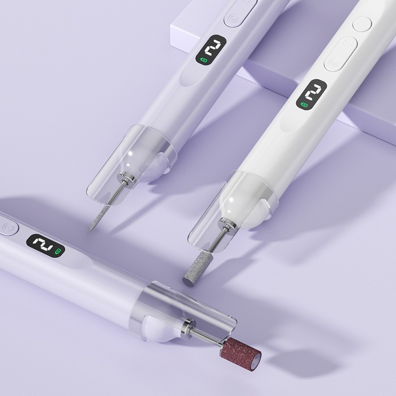 跨境新品二合一电动美甲打磨机美甲灯一字灯打磨笔美甲工具新款图4