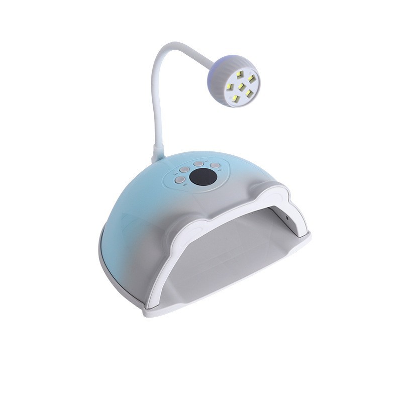 跨境二合一美甲灯光疗机速干指甲便携烤灯外接固化旋转小灯光疗灯图3