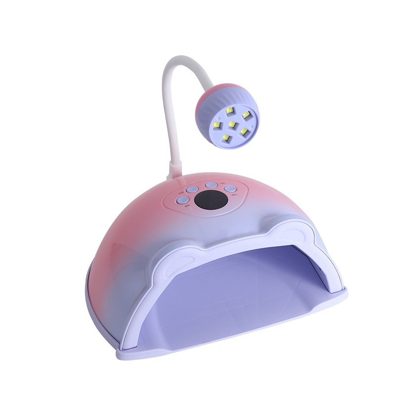 跨境二合一美甲灯光疗机速干指甲便携烤灯外接固化旋转小灯光疗灯图5