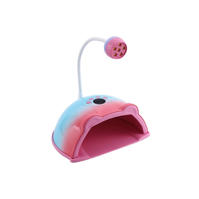 跨境二合一美甲灯光疗机速干指甲便携烤灯外接固化旋转小灯光疗灯图2