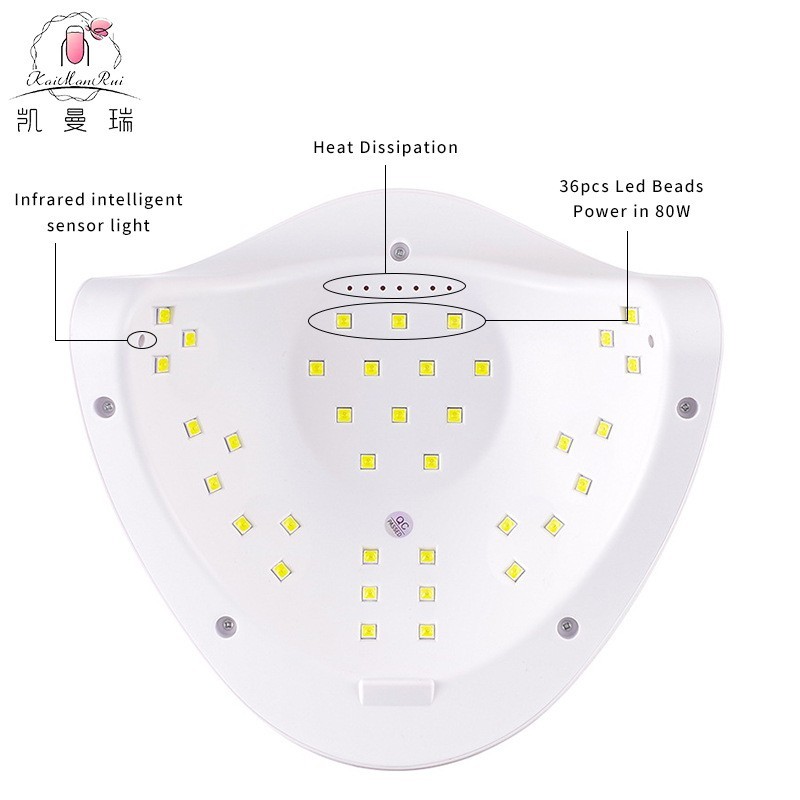 sunx5plus美甲灯 120W大功率美甲机光疗灯美甲店uv灯美甲烤灯跨境图2