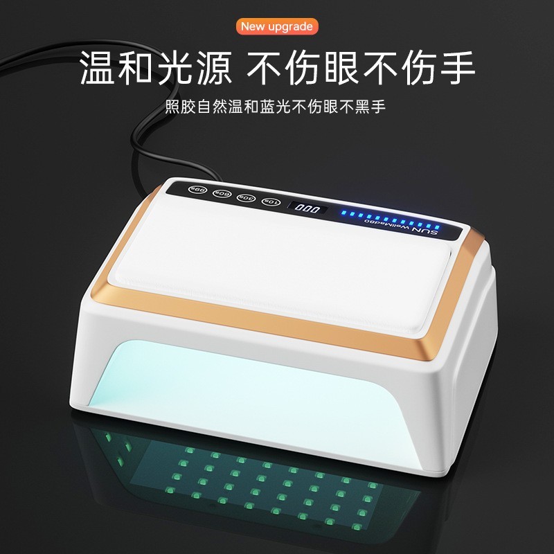 新款穿戴甲美甲灯手枕光疗灯双手美甲烤灯 大功率uv固化美甲灯图4