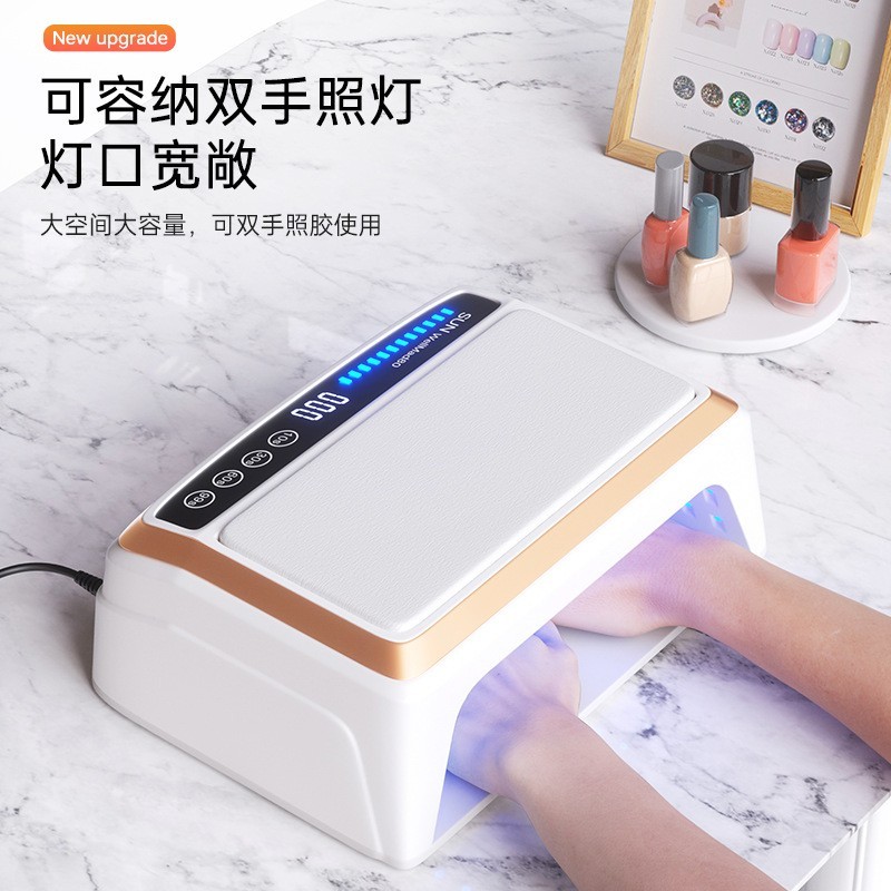 新款穿戴甲美甲灯手枕光疗灯双手美甲烤灯 大功率uv固化美甲灯图2