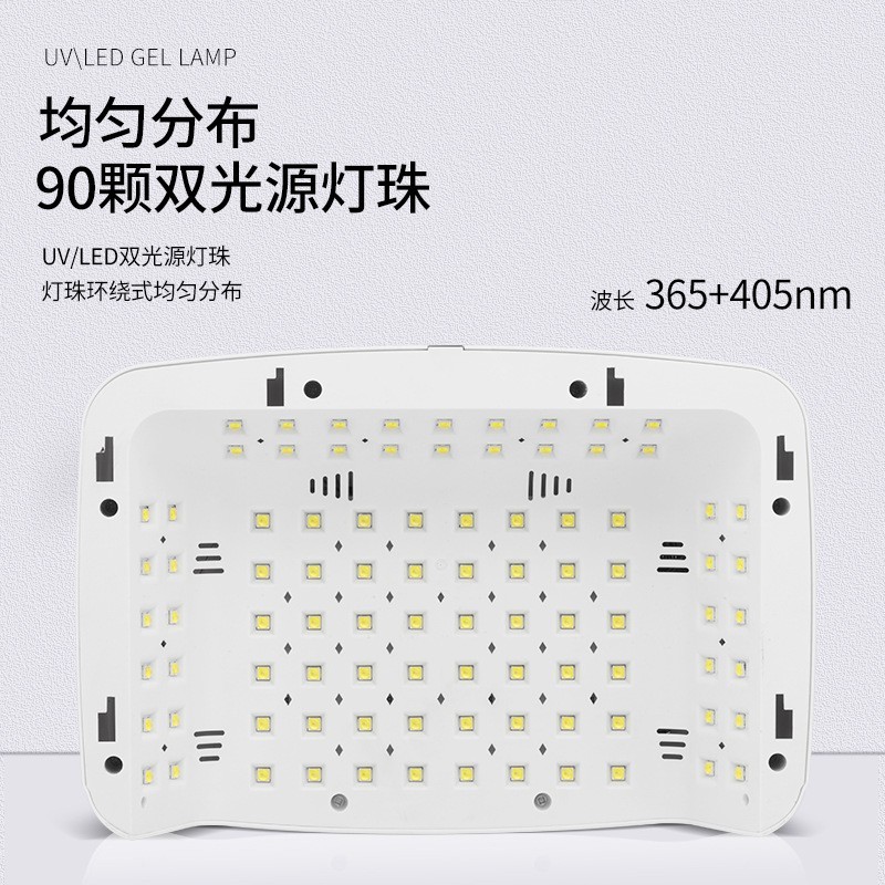 双手手枕美甲灯穿戴甲烤灯大空间光疗机UV照灯大功率速干美甲机图3